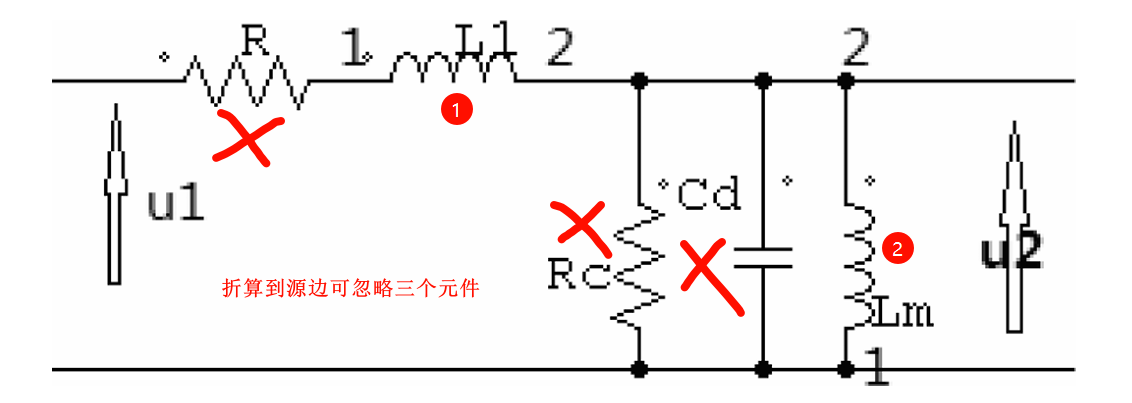 高频变压器简化等效电路